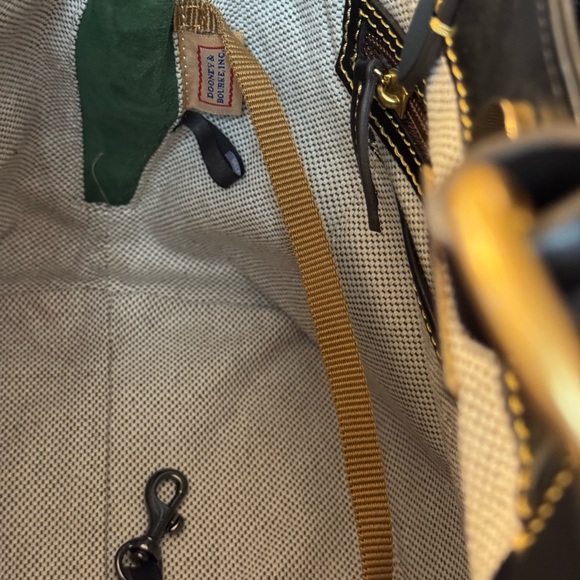 🖤 DOONEY & BOURKE BLACK LEATHER FLORENTINE LARGE ZIP BARLOW BAG! - Picture 14 of 16